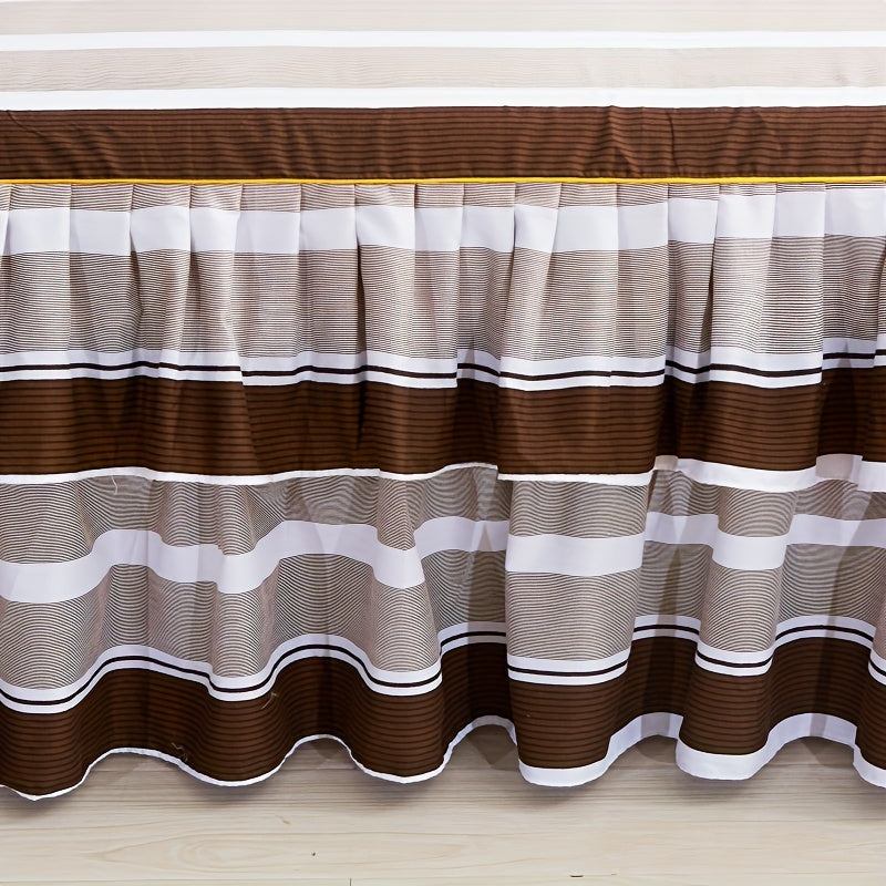 Ruffled Bed Skirt Floral Print Soft and Comfortable Fits All Beds