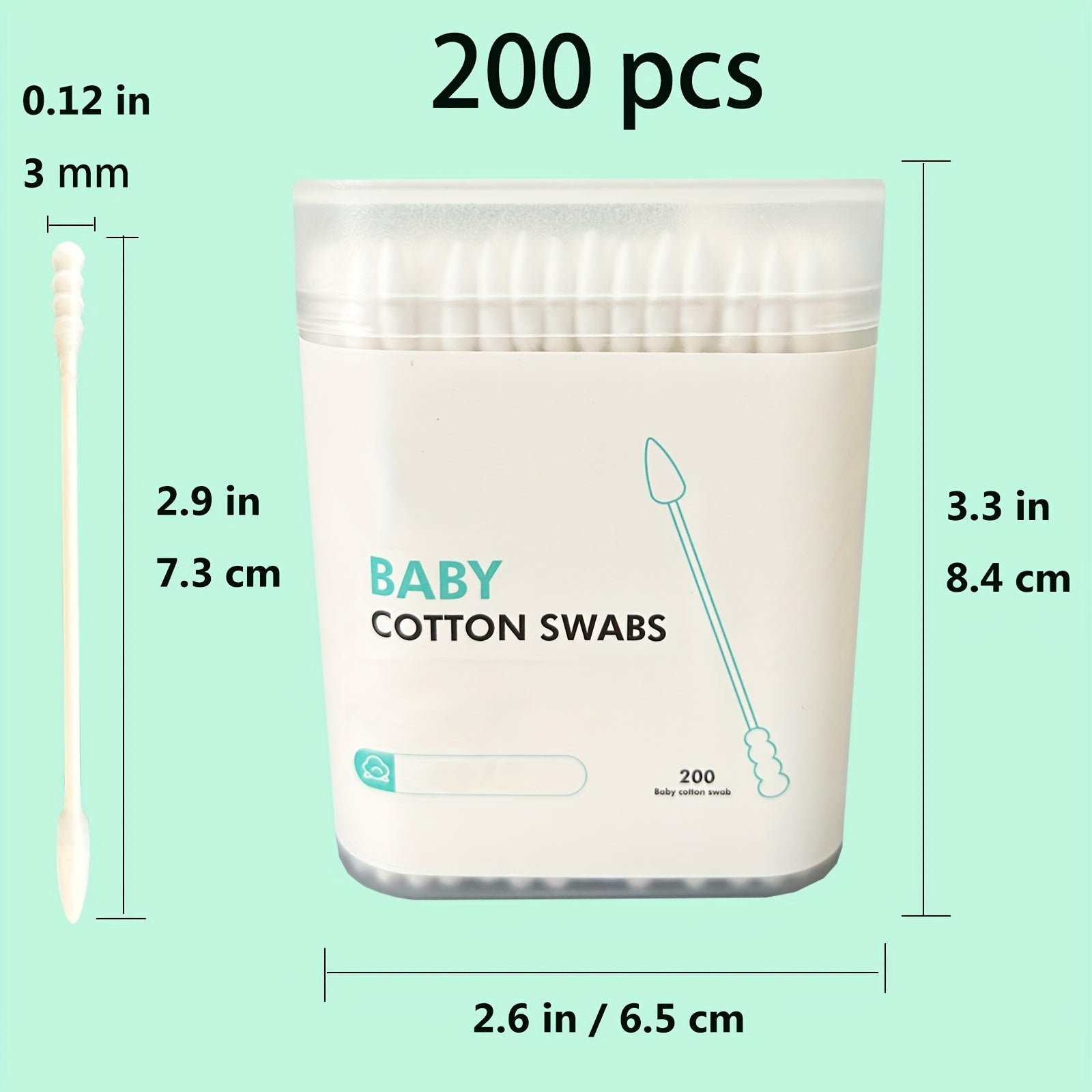 Baby Wipes for Sensitive Areas 200 Pack Gentle Cleaning for Ages 3 to 6
