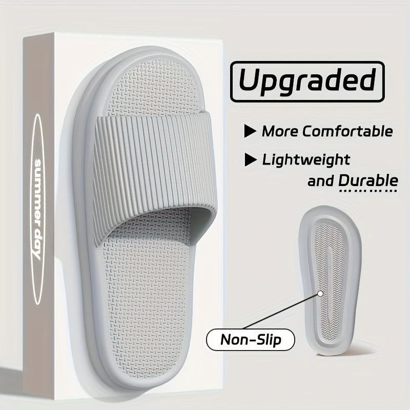 Unisex EVA Non-Slip Slippers Minimalist Stripe Indoor Outdoor Comfort