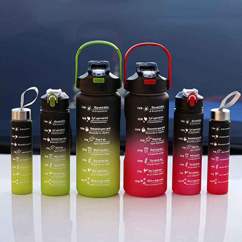 Large Capacity BPA-Free Water Bottle Leak-Proof with Carrying Handle for Travel and Outdoors