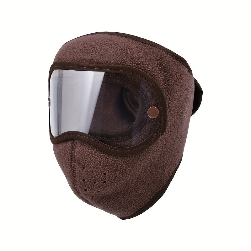 Winter Unisex Full Face Mask Microfiber Breathable Dustproof Ski Cycling Mask