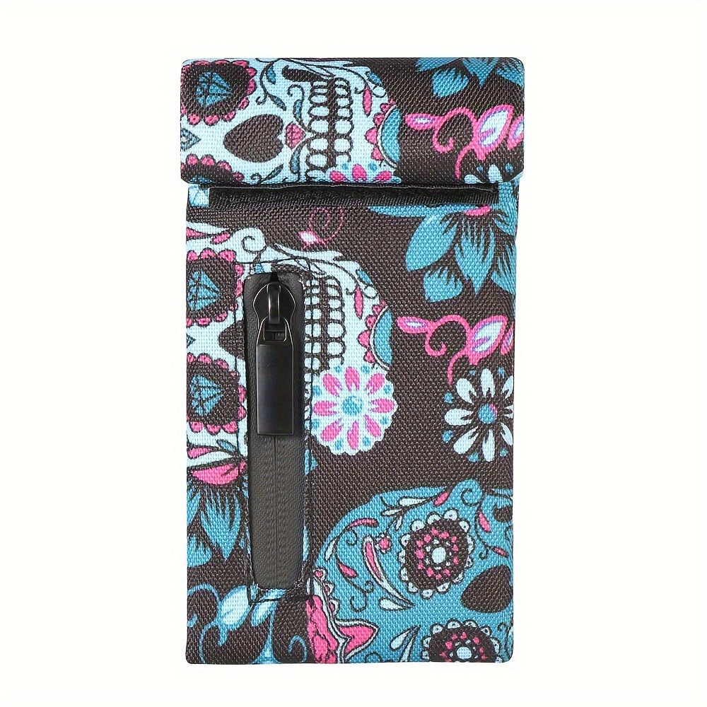 Unisex Carbon Lined Odor Proof Pouch with Zipper Storage Bag