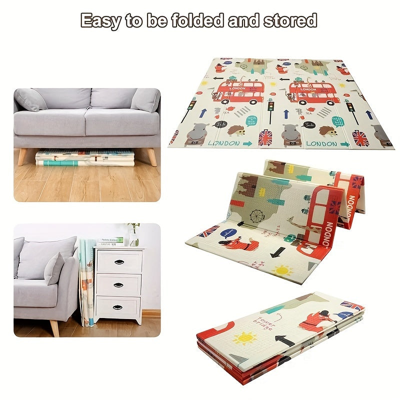 Extra Large Waterproof Foam Crawling Mat Thick Foldable Play Area for Kids