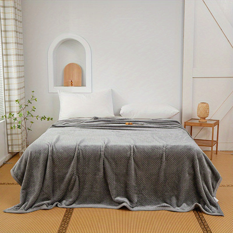 Yumshoq va qulay bir rangli ko'rpa, qulay uxlash, divanda dam olish, divanda iliq qolish, ofisda, yotoqda, sayohat yoki lagerda foydalanish uchun mukammal.