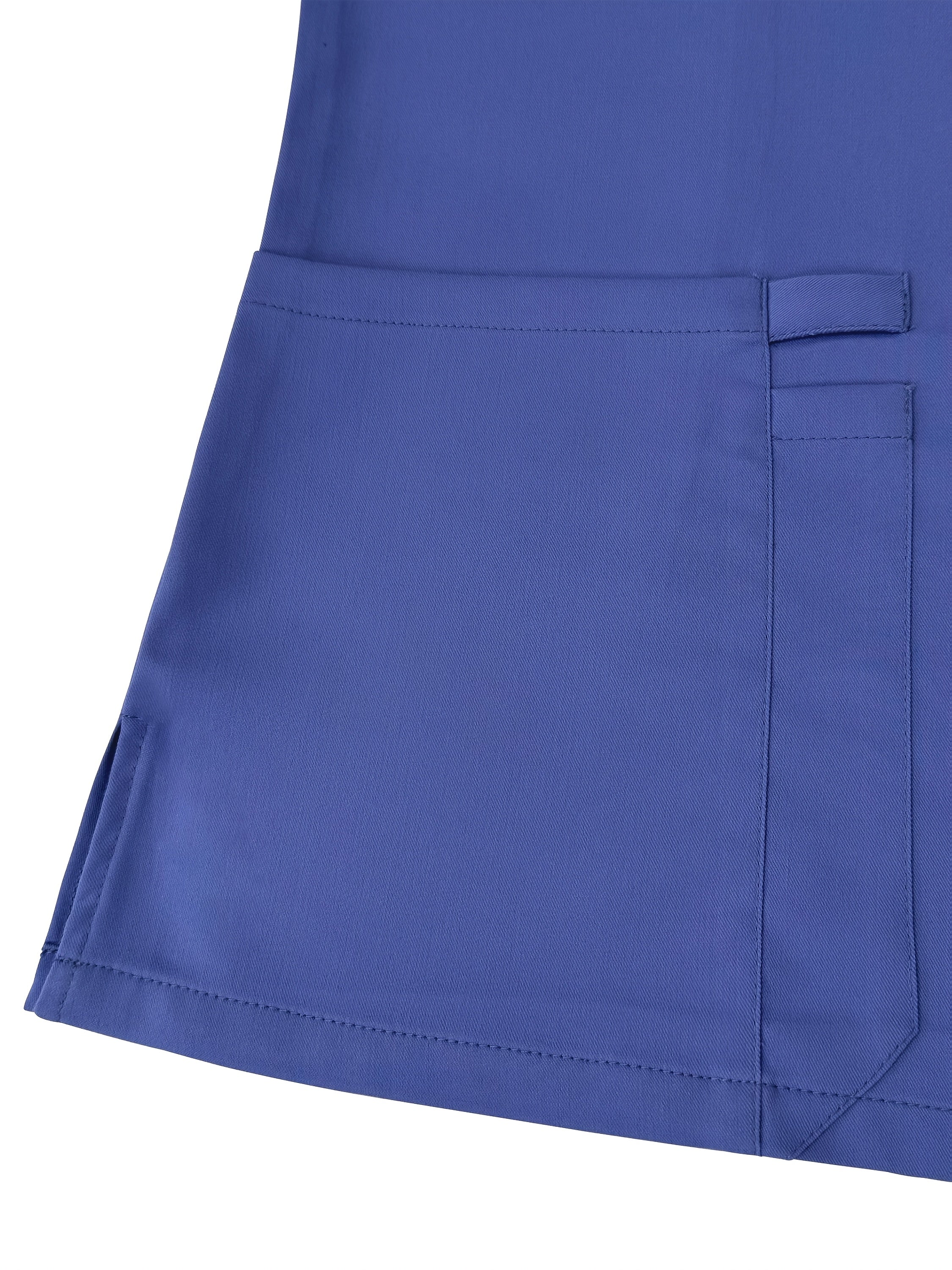 "Qisqa yengli uniseks polyester spandeks skrablar to'plami, cho'ntaklar bilan, dorixona, stomatologiya va jarrohlikda kasalxonada ishlash uchun ideal - bir rangli, barcha mavsumlar uchun kiyim"