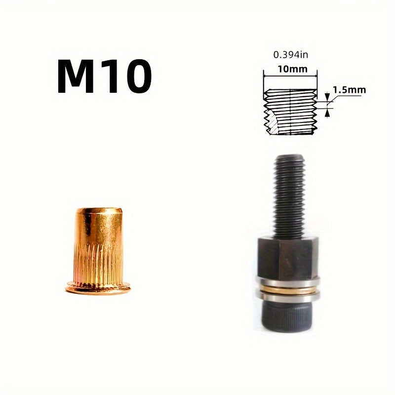 Manual Rivet Nut Tool for Thin Metal Steel Repair Kit