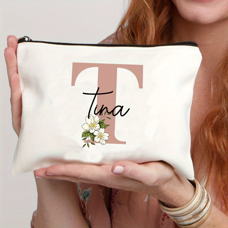 Personalized Makeup Bag Travel Toiletry Organizer Cosmetic Pouch for Women