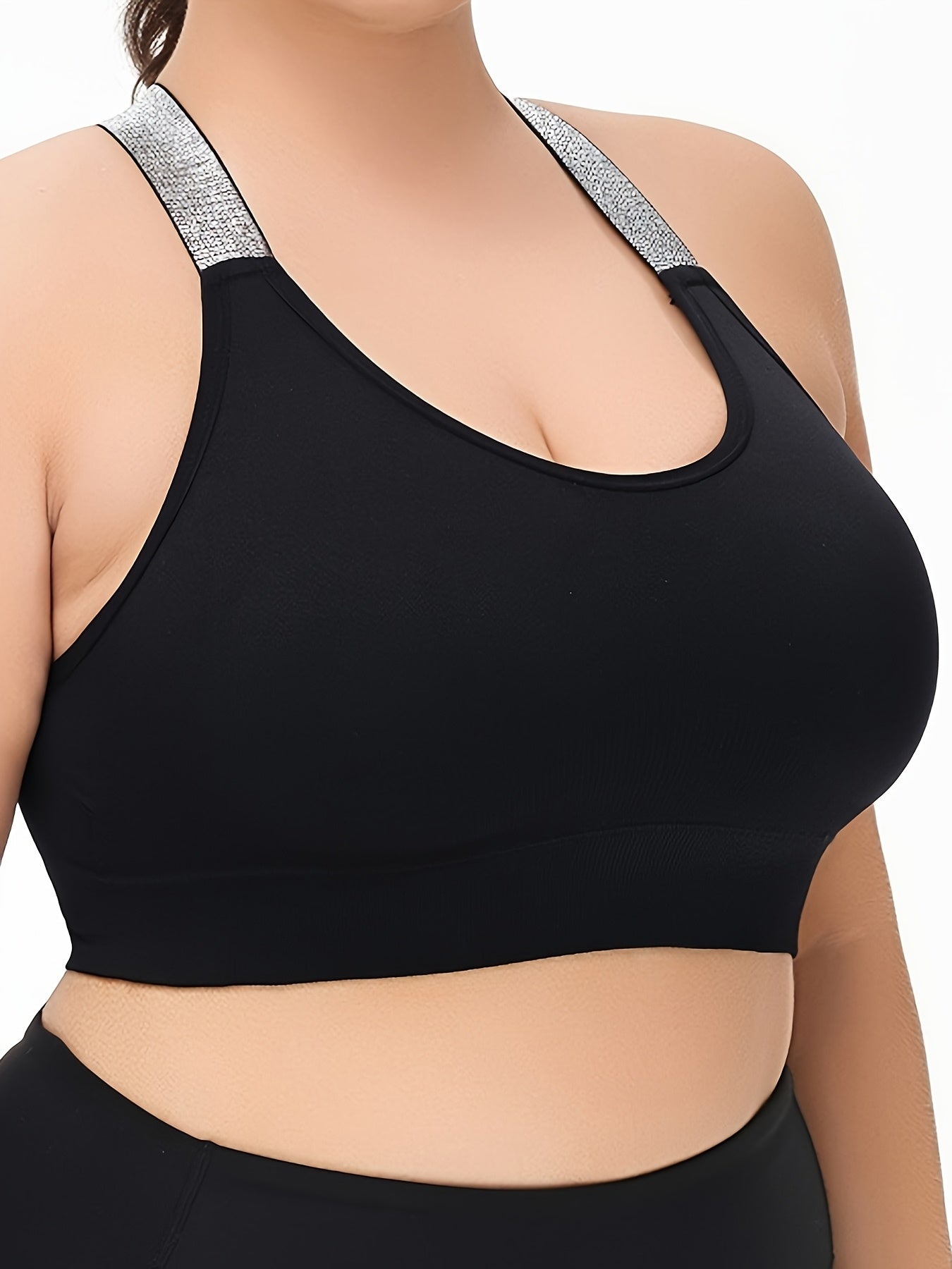 Women's Breathable Seamless Wireless Sports Bra with Removable Pads