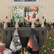 Winter Christmas Snowman Snowflake Deer Wall Decor Set of 4 45.72x66.04cm