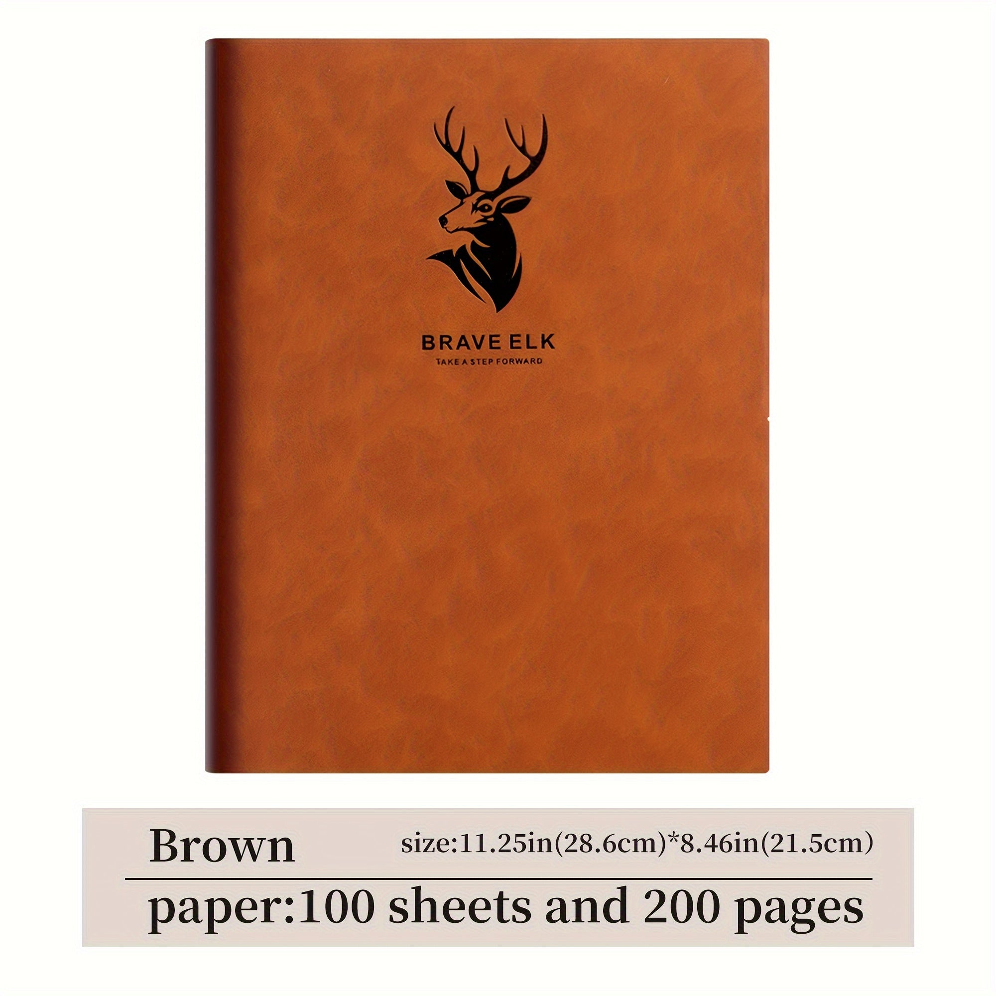 Maktab uchun mo'ljallangan A4 Ultra-Qalin daftar, sun'iy charm qoplamali, 200 sahifa