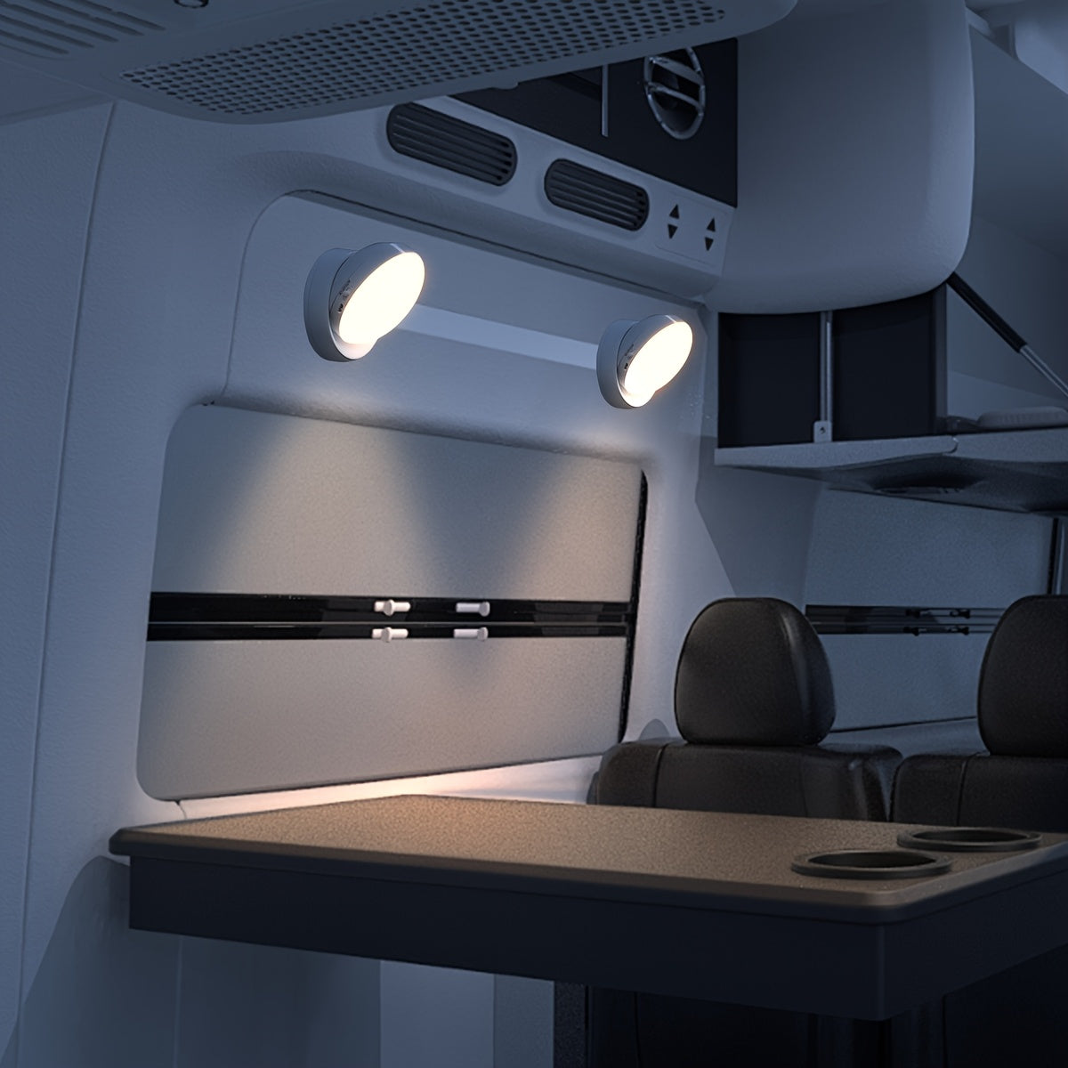 Motion Sensor Night Light with 6 LEDs USB Rechargeable Wall Mount or Handheld