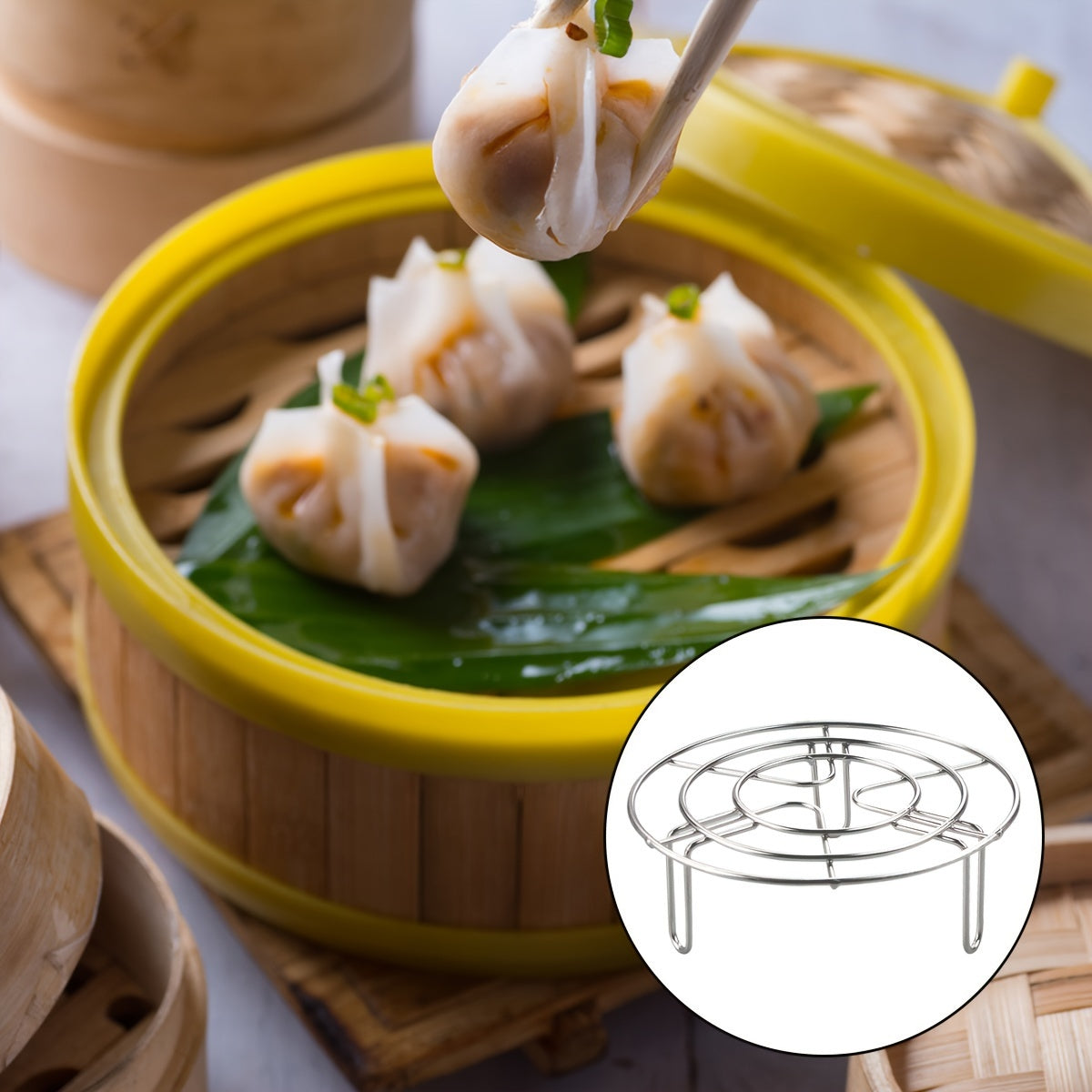 Stainless Steel Air Fryer Rack for Baking Roasting and Cooking Compact Space-Saving Design