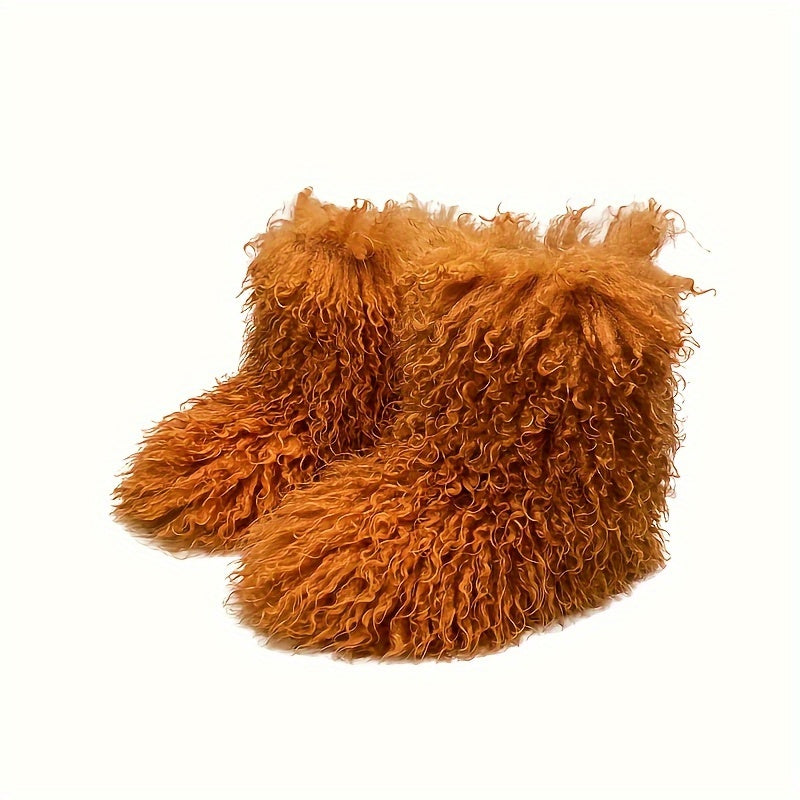 Women's Snow Boots Faux Fur Warm Non-slip Winter Footwear