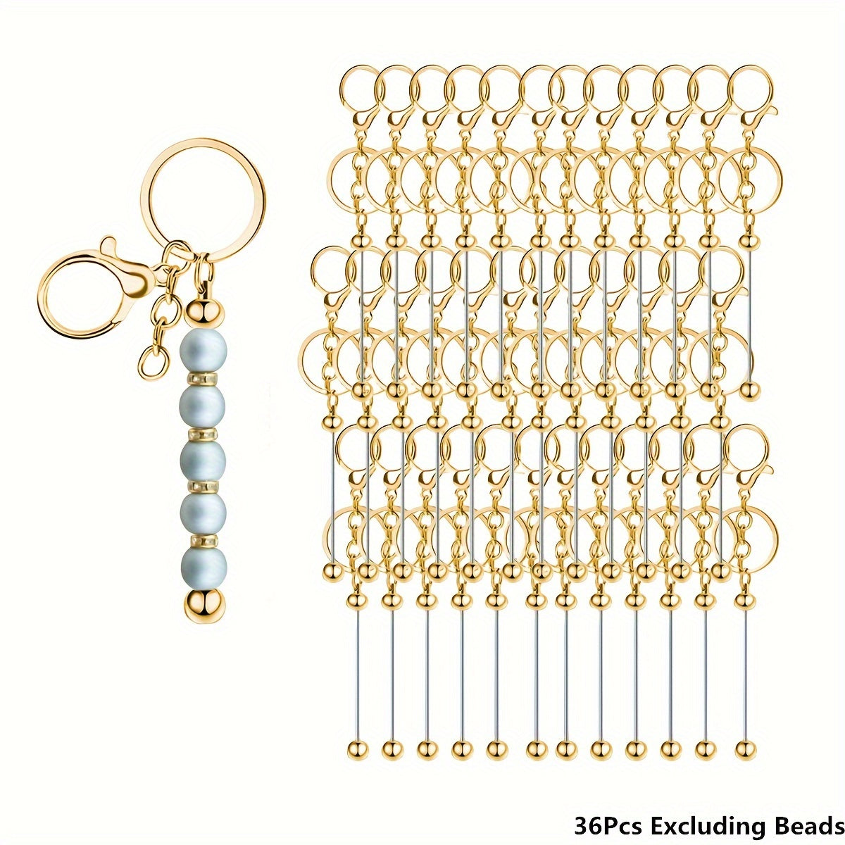 Valentine's Day sovg‘asi erkaklar va ayollar uchun 36 oltin marjonli kalit zanjir pendantslar Rojdestvo mavzusi