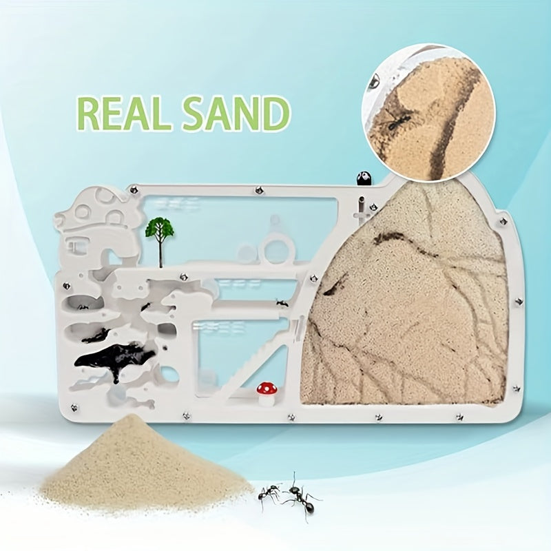 Large Plastic Sand Ant Farm Castle Educational Ant Habitat for Observation