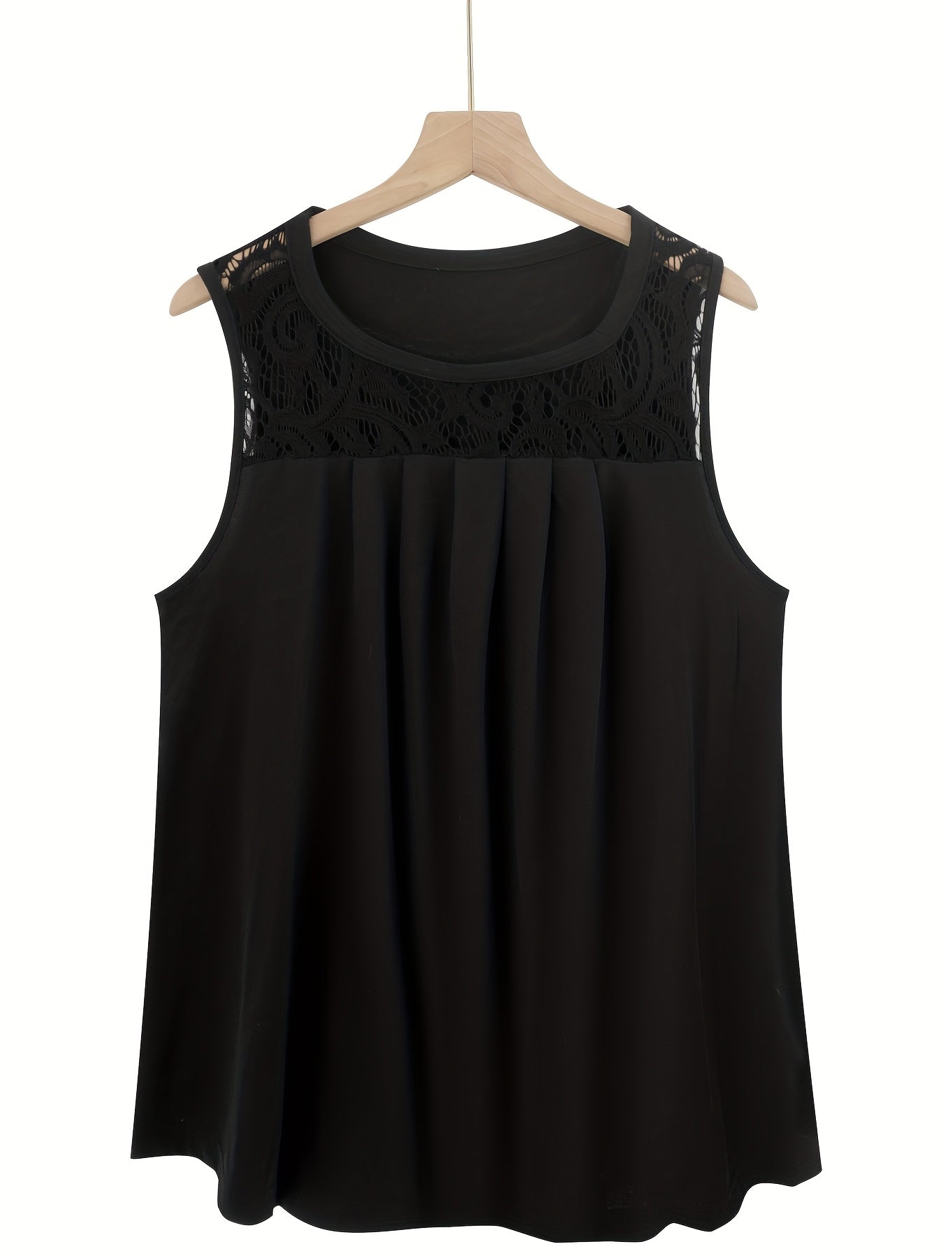 Женские майки с кружевной отделкой, 5 шт., без рукавов, повседневные, весна-лето-осень