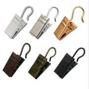 Set of 30 Metal Hook Clips for Hanging Curtains Photos Art and Home Decor