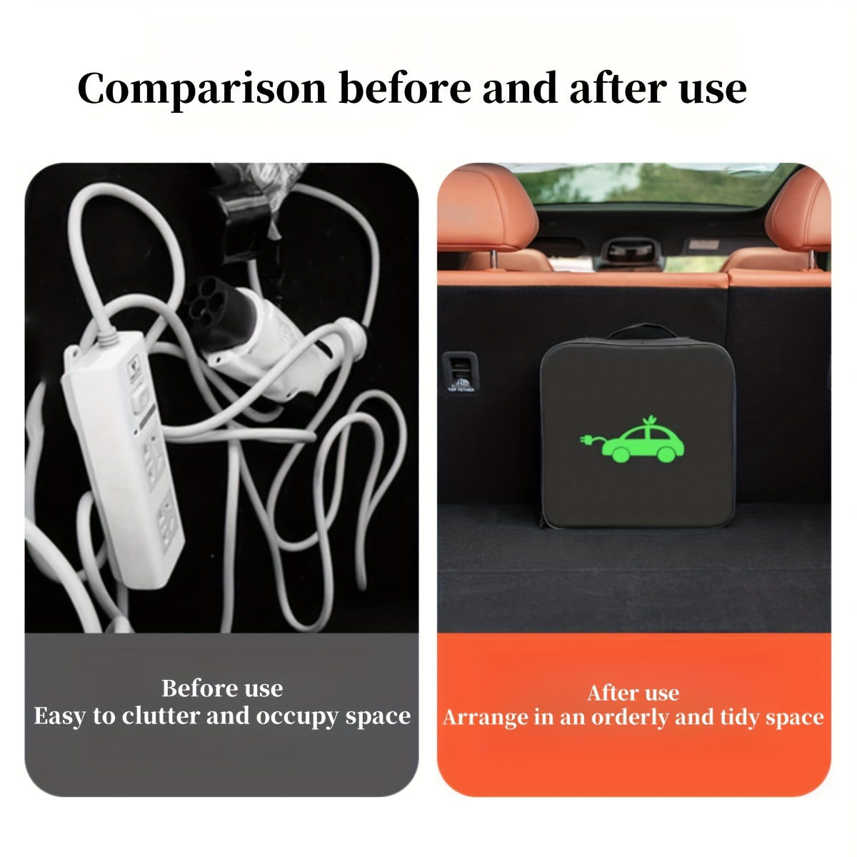 Unisex Oxford Car Trunk Organizer Waterproof Fire-Resistant Storage Bag