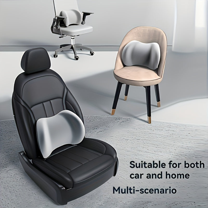 Car Seat Cushion Yoga Memory Foam Headrest and Waist Support Pads