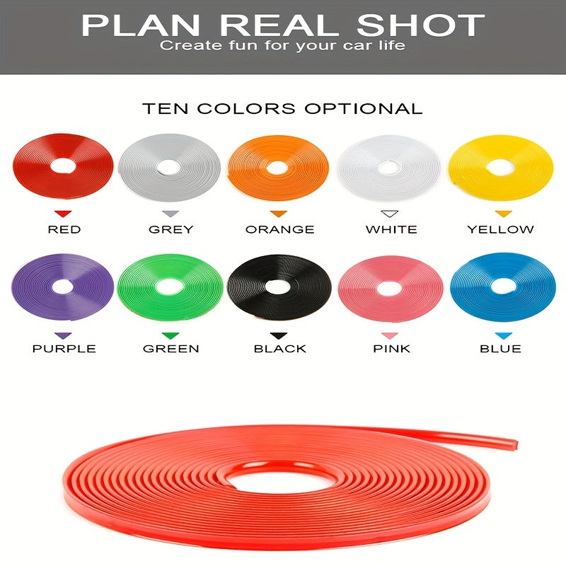 Car Vehicle Wheel Rim Protectors Tire Guard Line Rubber Molding Trim 8M
