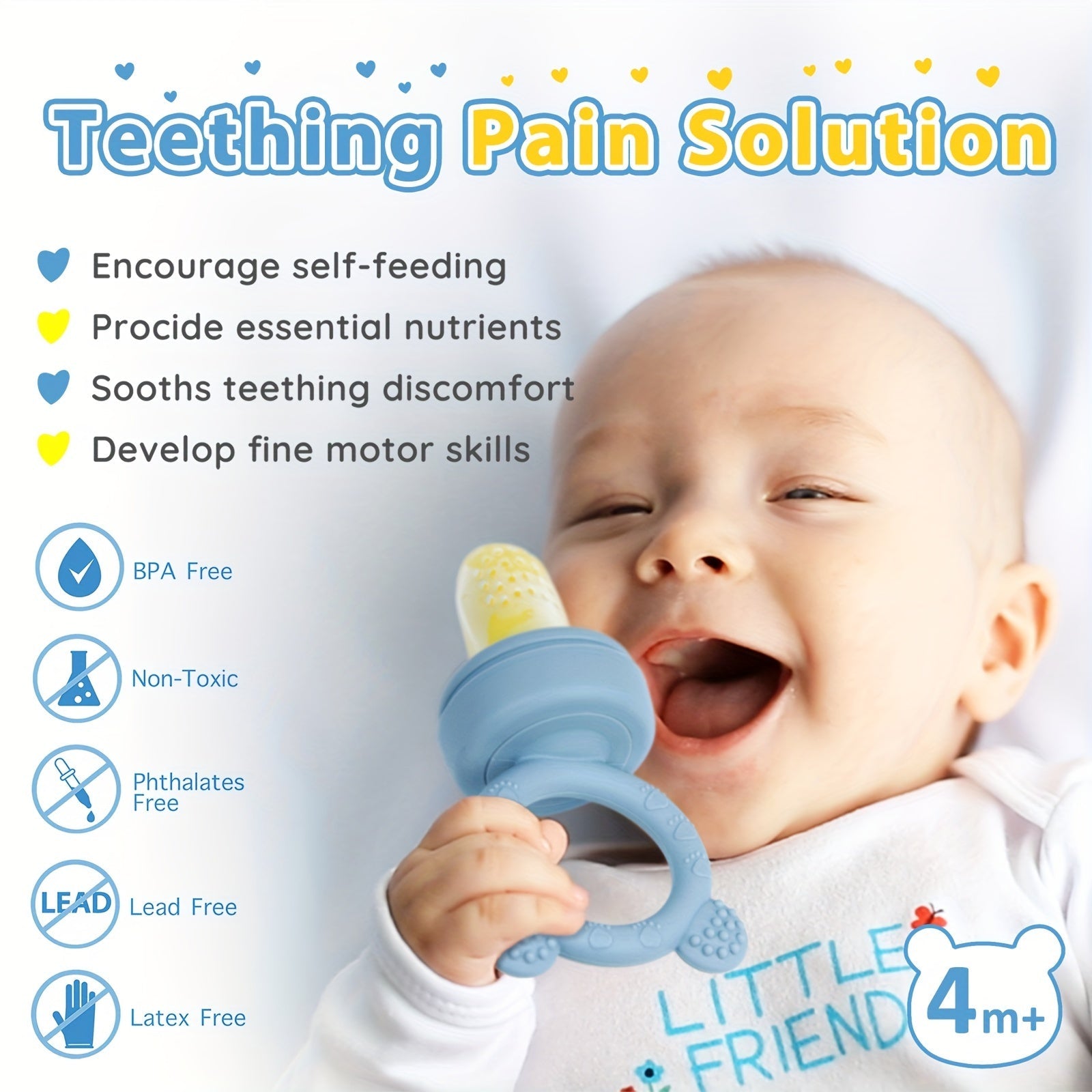 Ice Tray for Kids Little Bear Bites Silicone Reusable Mold