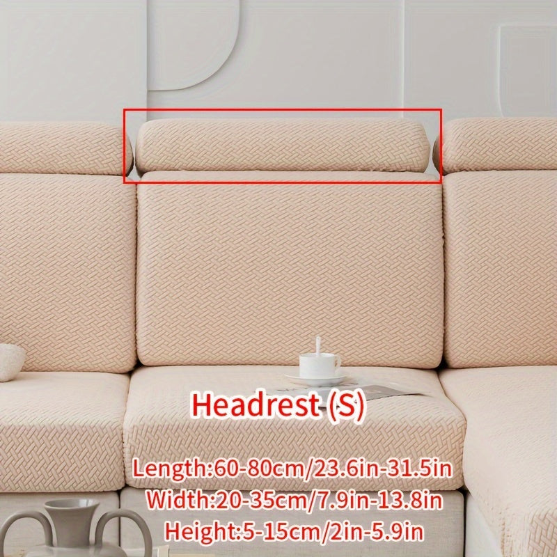 Современный жаккардовый чехол для дивана, изготовленный из прочного полиэстера и спандекса, не скользит, подходит для домашних животных, легкий в уходе, подходит для кресел и секционных диванов.