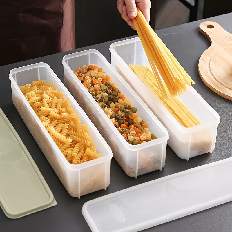 Airtight Pasta Storage Container with Lid BPA-Free Plastic for Spaghetti and Noodles