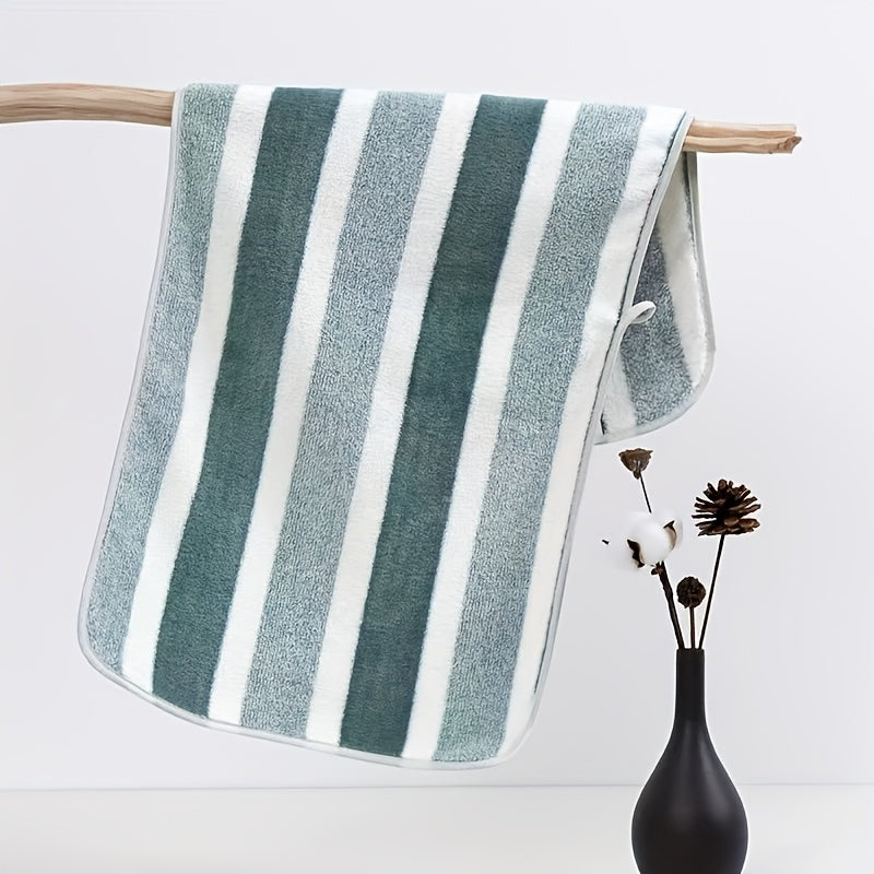 Новые полотенца для лица 2024 года с широкой каймой, впитывающие, мягкие и без ворса, набор банных полотенец.