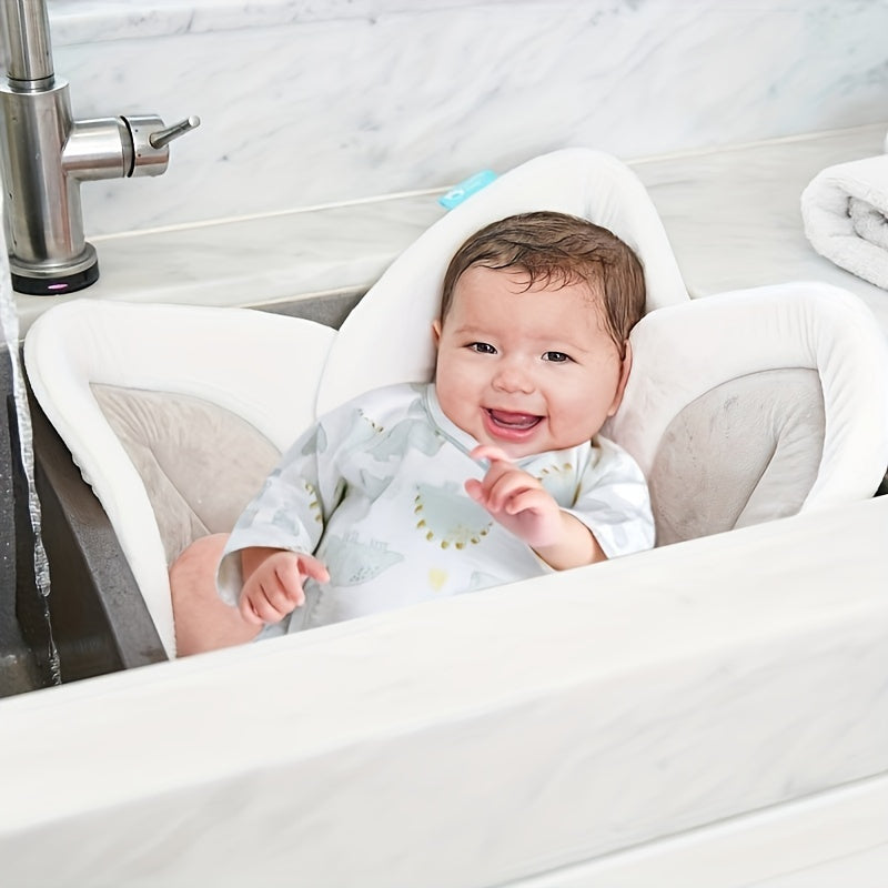 Милый мультяшный цветок - детский коврик для ванной - ультрамягкий полиэстер, нескользящий безопасный коврик для ванной и раковины для детей - идеальный подарок для детей, доступен в темно-сером, сером, синем и желтом цветах.