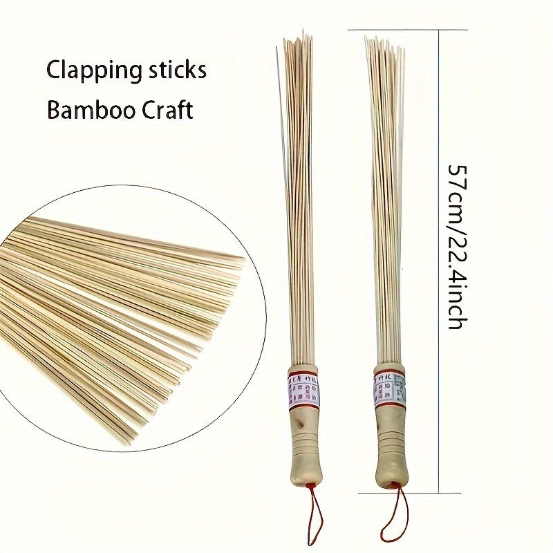 Bambuk chayqaladigan tayoqchalar massaj asbobi tabiiy yog'och butun tanani tinchlantirish charchashni yengillashtirish