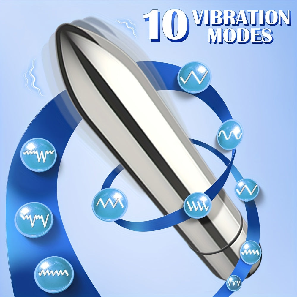 Kattalar uchun kulbali vibratsiyali stimulyator, 10 ta vibratsiya rejimi bilan, batareyali ishlaydi