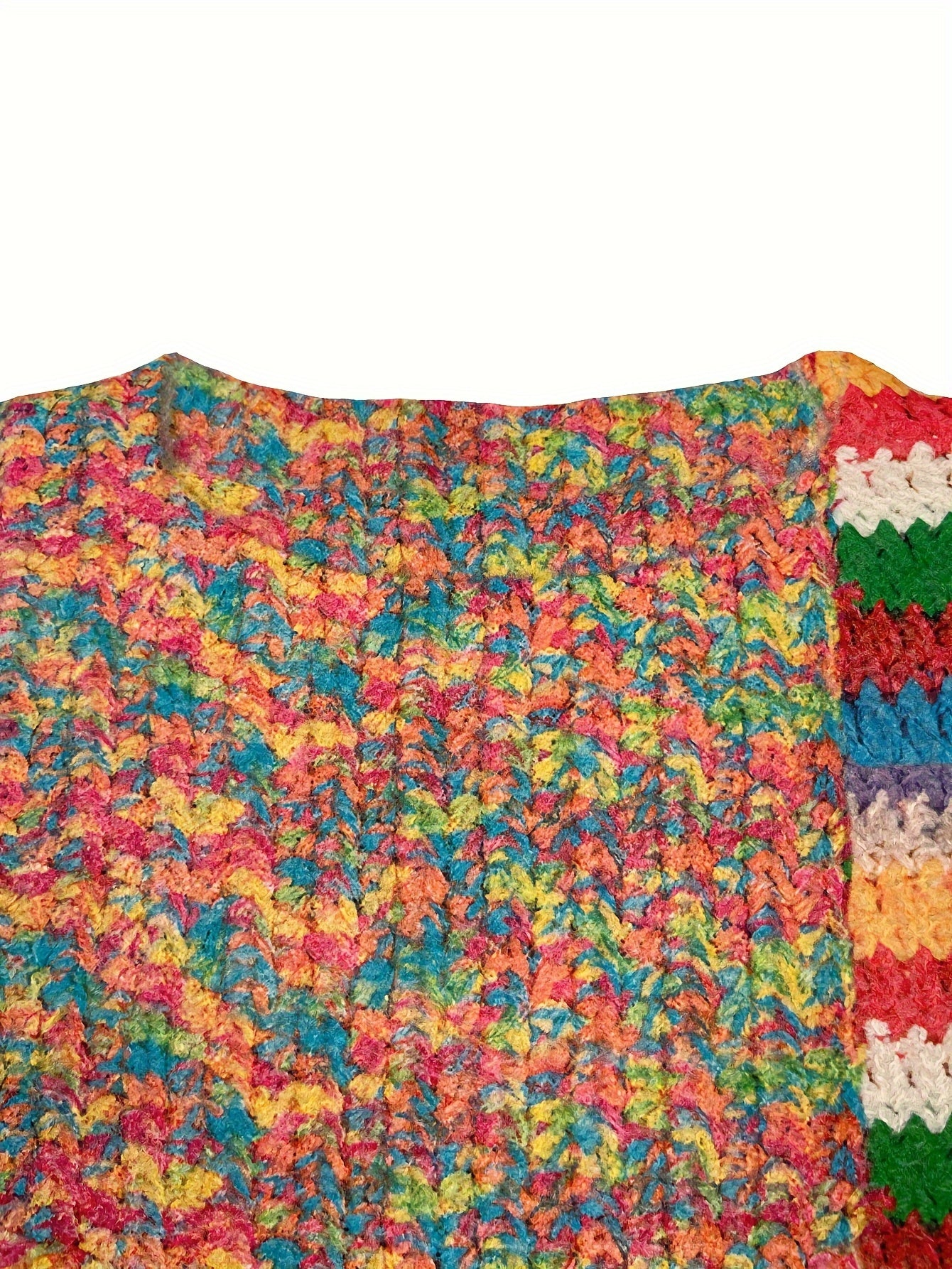 Plus Size Women's Sweater Dress All-Over 3D Rectangle Print Patchwork Fall Warmth