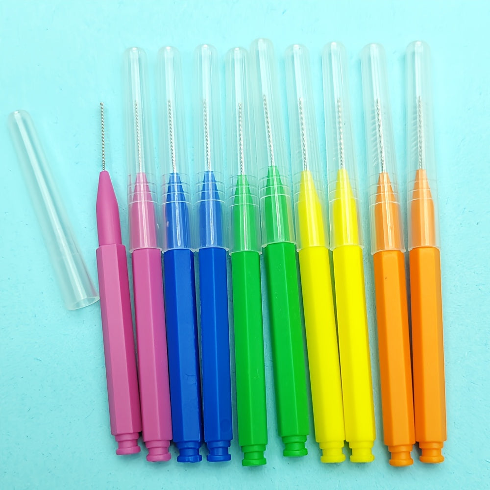 10-40Pcs tish tozalash interdental tish cho'ponlari tish bo'shlig'lari uchun