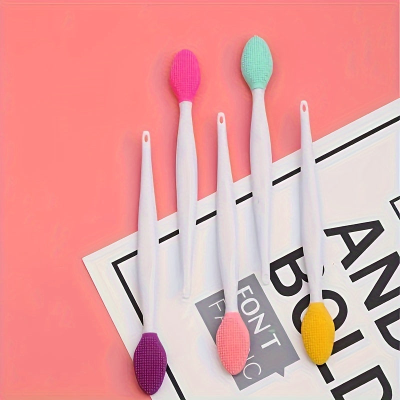 Qizil silikon ikki tomonlama burun choʻpchasi qora nuqta olib tashlash va yuzni parvarish qilish uchun