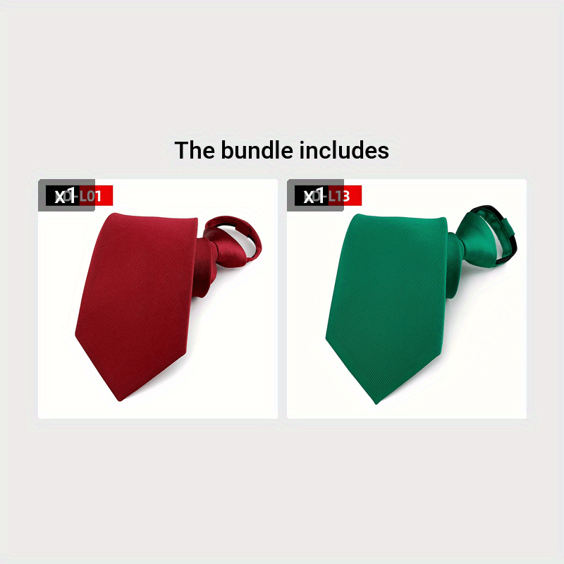 Corbata de solapa de poliéster de color sólido para hombres para ropa formal