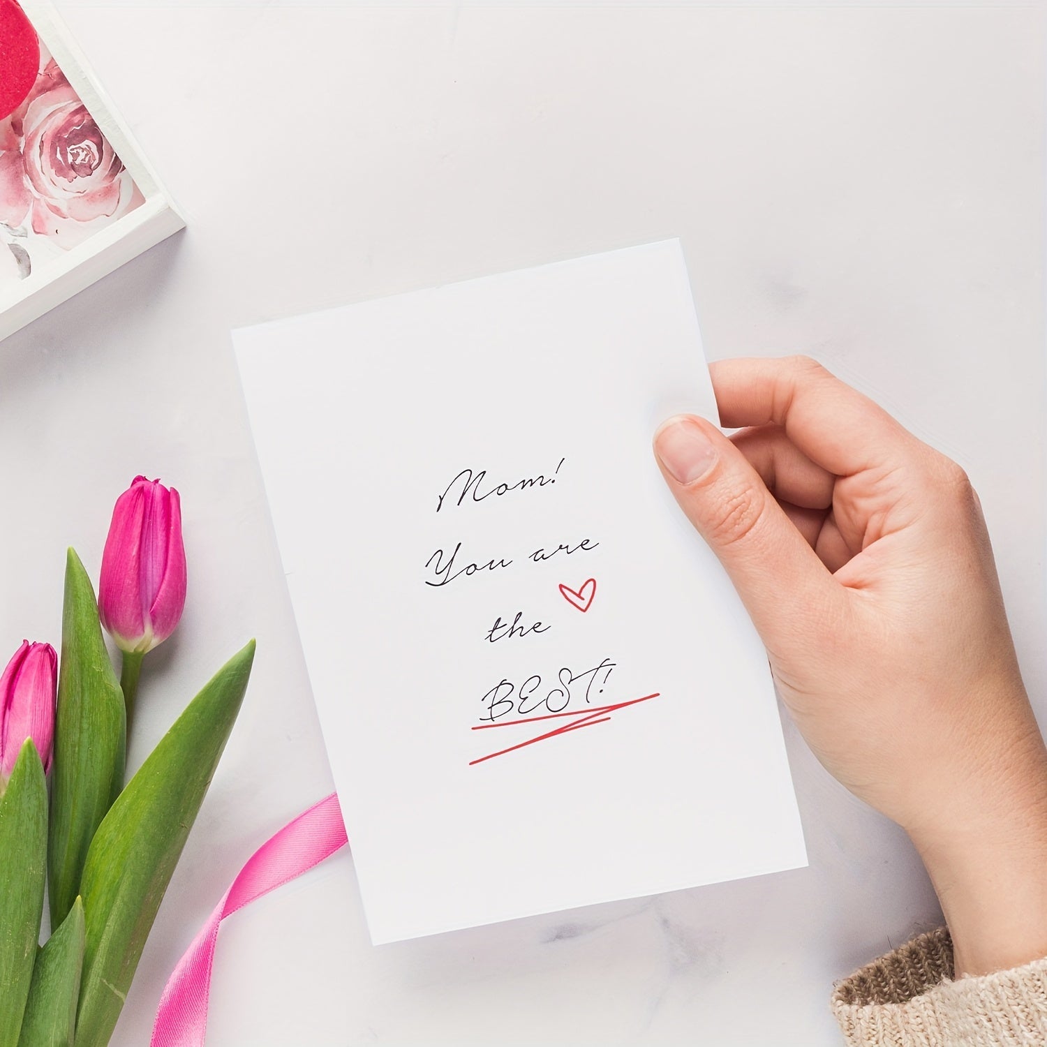 Thanksgiving Greeting Card Set Foldable Floral Design for Young Adults and Relatives