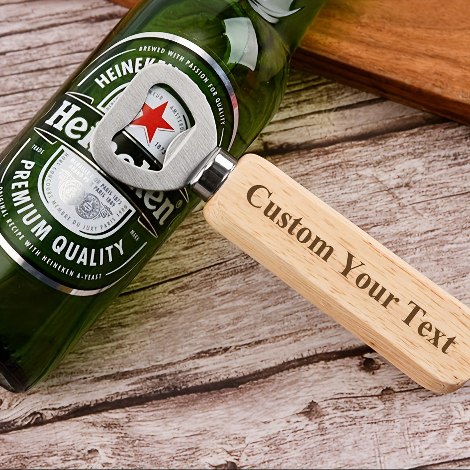 Custom Engraved Wood Handle Bottle Openers for Gifting and Events