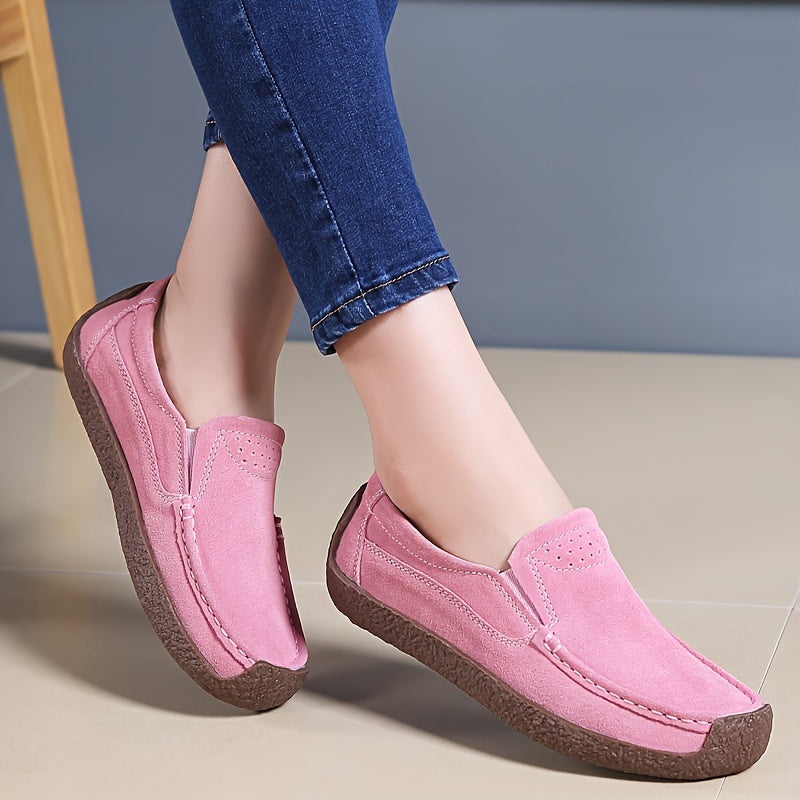Women's Lightweight Slip-On Flats with Soft Sole for All Seasons