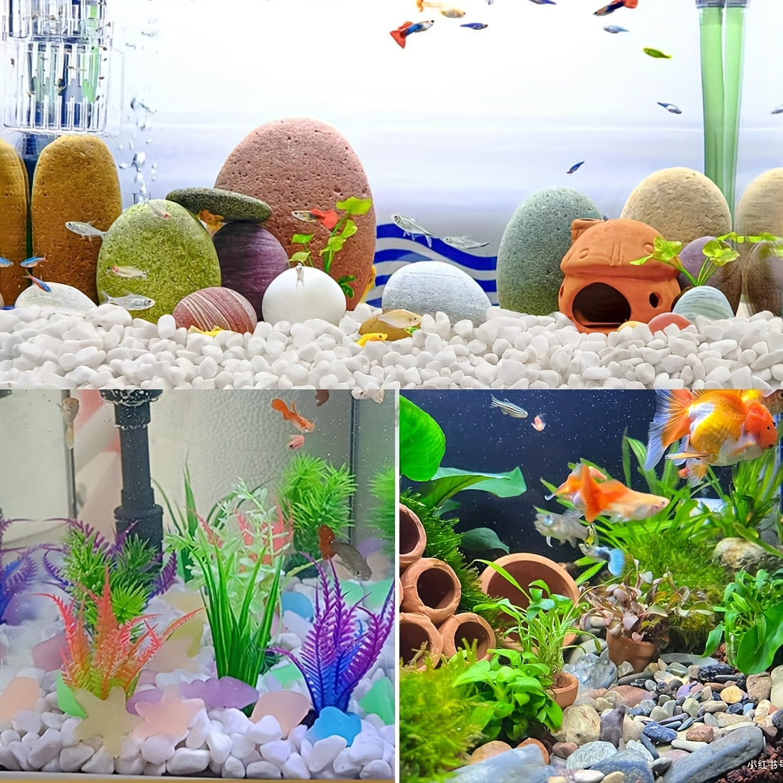 Green Crystal Pebbles for Landscaping Aquarium Gravel Home Decoration 1LB 450g