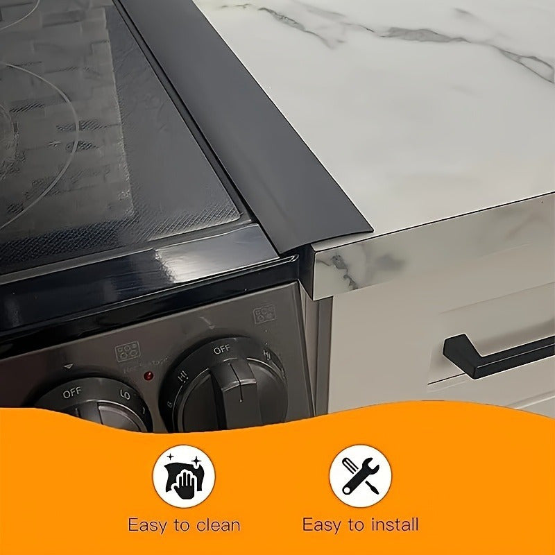 Cubierta de silicona para la brecha de la estufa de cocina con protector de salpicaduras de tira autoadhesiva
