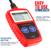 Диагностический инструмент для автомобилей OBD2 OBDII, считыватель кодов ошибок, сканер