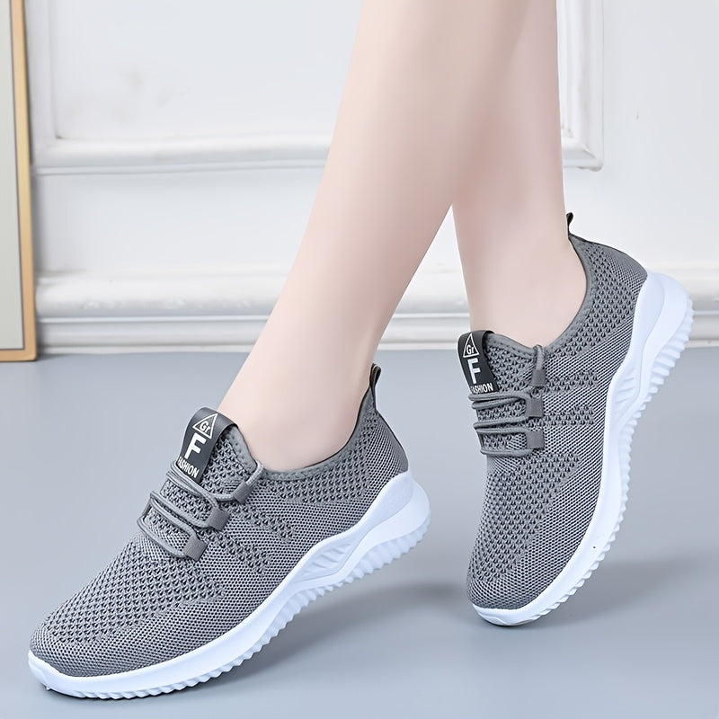 Women's Mesh Sneakers Lightweight Low-Top Casual Skateboarding Shoes