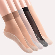 5 juft dantel to'rali paypoqlar, ingichka, nafas oladigan, tirnalishga qarshi, sirpanmas, ayollar uchun paypoqlar va hosiyalardir.