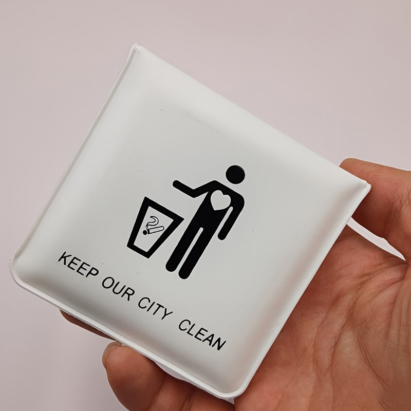 Portable Ashtray for Outdoors, Cigarette Storage Bag, Travel Accessory