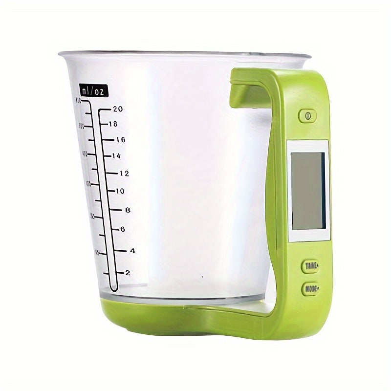 Digital Kitchen Scale with Measuring Cup LCD Display Leak-Proof 1000g-1g