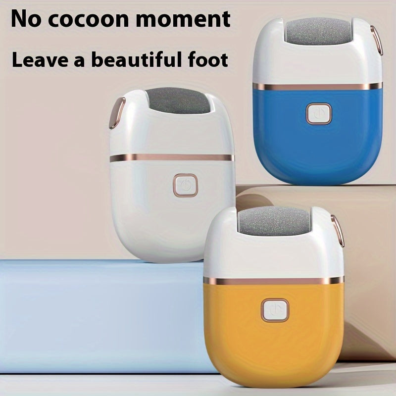 Foot Scraper with Three Replacement Grinding Heads Dual Speeds Rechargeable USB Powered