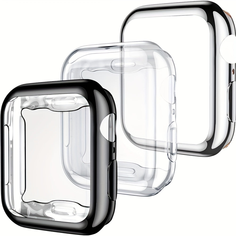 Set de funda completa de TPU para reloj inteligente para hombres y mujeres compatible con Apple Watch Series 38mm 49mm ultra delgado resistente a arañazos