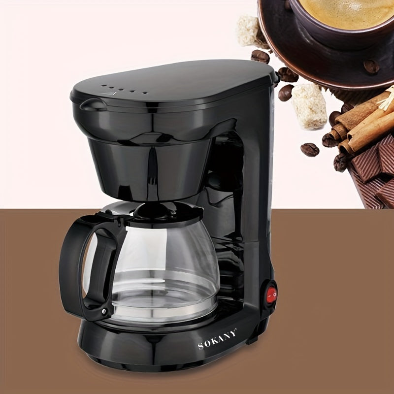 Automatic Drip Coffee Maker with Programmable Timer and Anti-Drip Design for Home and Office