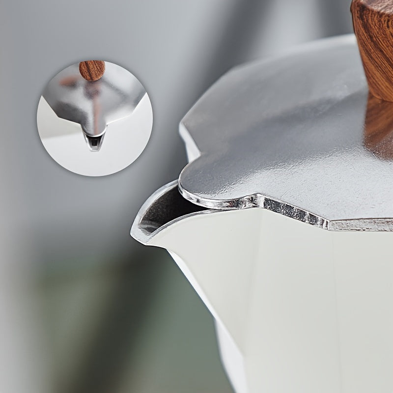 Italian Espresso Moka Pot Metal Hand-Brewed Coffee Maker for Home Use