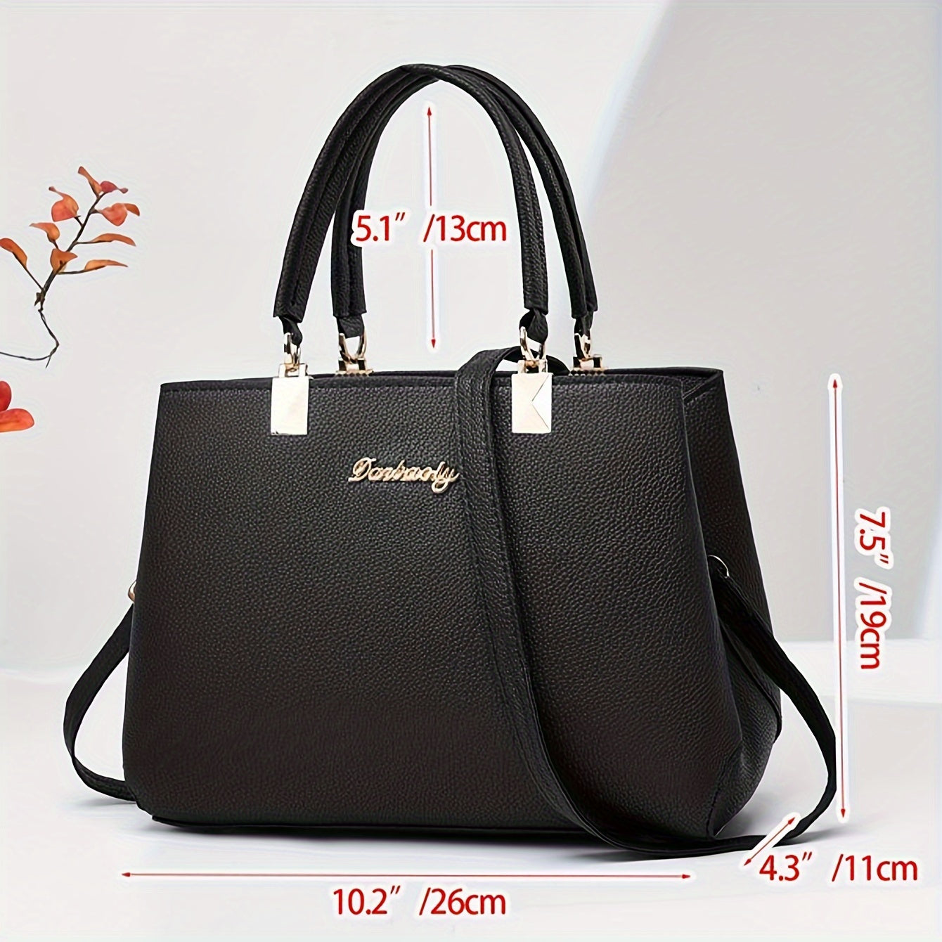 Искусственная кожаная сумка на плечо с бантом и несколькими отделениями для работы и вечеринок